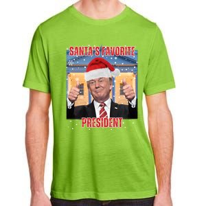 Maga SantaS Favorite President Funny Trump Xmas Pajamas Gift Adult ChromaSoft Performance T-Shirt