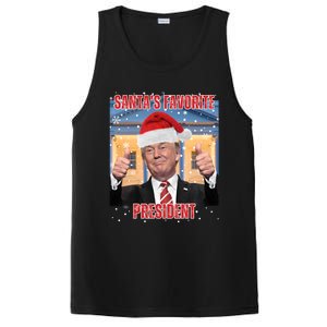 Maga SantaS Favorite President Funny Trump Xmas Pajamas Gift PosiCharge Competitor Tank