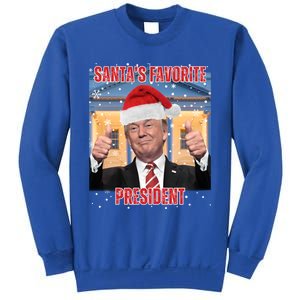 Maga SantaS Favorite President Funny Trump Xmas Pajamas Gift Sweatshirt