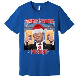 Maga SantaS Favorite President Funny Trump Xmas Pajamas Gift Premium T-Shirt