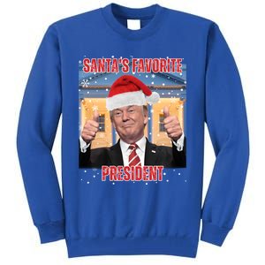 Maga SantaS Favorite President Funny Trump Xmas Pajamas Gift Tall Sweatshirt