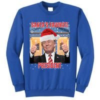 Maga SantaS Favorite President Funny Trump Xmas Pajamas Gift Tall Sweatshirt