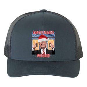 Maga SantaS Favorite President Funny Trump Xmas Pajamas Gift Yupoong Adult 5-Panel Trucker Hat