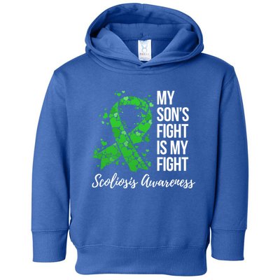 My Son’S Fight Is My Fight Scoliosis Awareness Meaningful Gift Toddler Hoodie