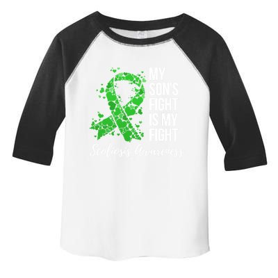 My Son’S Fight Is My Fight Scoliosis Awareness Meaningful Gift Toddler Fine Jersey T-Shirt