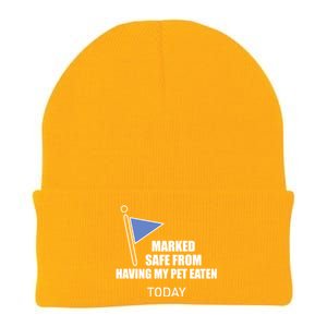 Marked Safe From Having My Pet Eaten Today Knit Cap Winter Beanie