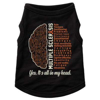 Multiple Sclerosis Facts Ms Awareness Support Graphic Doggie Tank