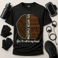 Multiple Sclerosis Facts Ms Awareness Support Graphic Performance Shirt