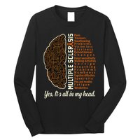 Multiple Sclerosis Facts Ms Awareness Support Graphic Long Sleeve Shirt