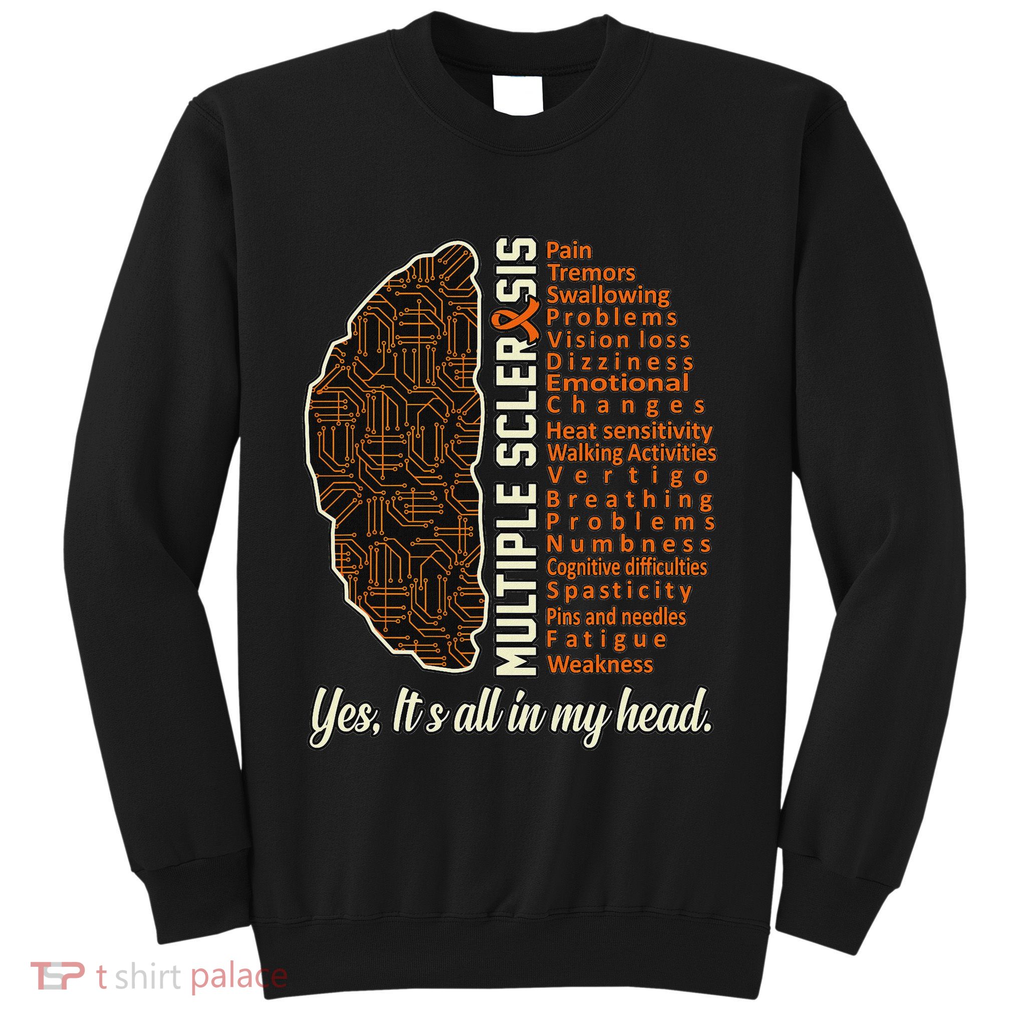 Multiple Sclerosis Facts Ms Awareness Support Graphic Sweatshirt
