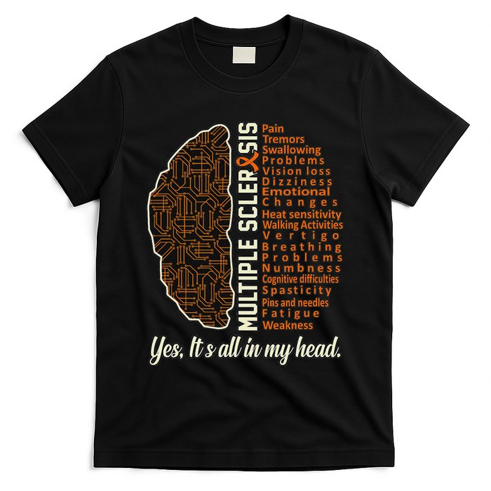 Multiple Sclerosis Facts Ms Awareness Support Graphic T-Shirt