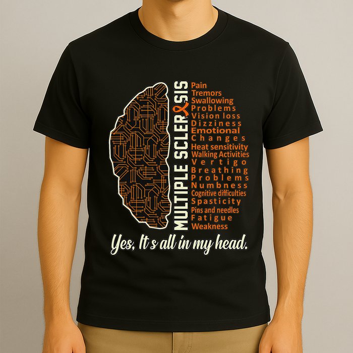 Multiple Sclerosis Facts Ms Awareness Support Graphic T-Shirt