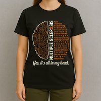 Multiple Sclerosis Facts Ms Awareness Support Graphic T-Shirt