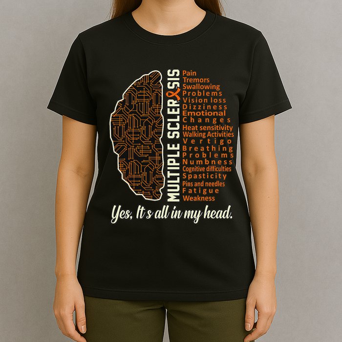 Multiple Sclerosis Facts Ms Awareness Support Graphic T-Shirt