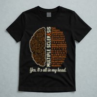 Multiple Sclerosis Facts Ms Awareness Support Graphic T-Shirt