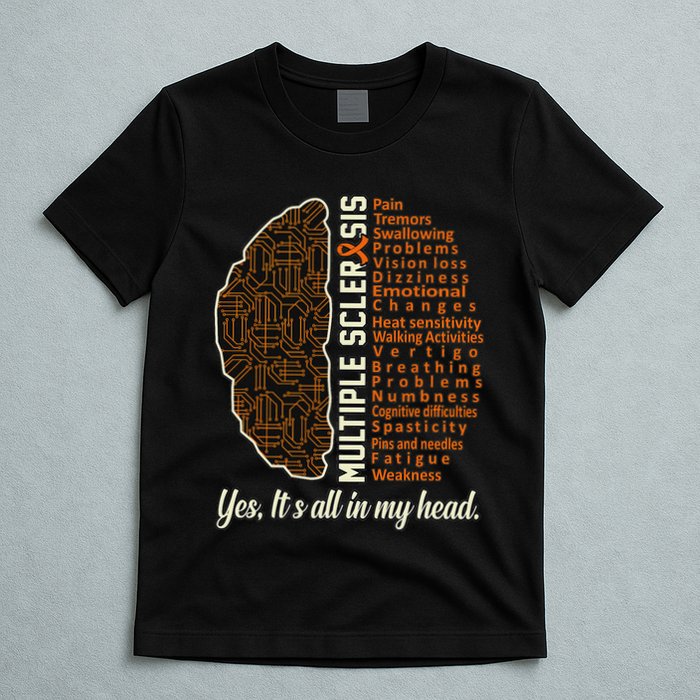 Multiple Sclerosis Facts Ms Awareness Support Graphic T-Shirt