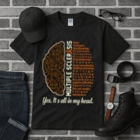Multiple Sclerosis Facts Ms Awareness Support Graphic Tall T-Shirt