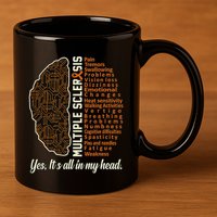 Multiple Sclerosis Facts Ms Awareness Support Graphic 11oz C Handle Ceramic Mug