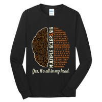 Multiple Sclerosis Facts Ms Awareness Support Graphic Tall Long Sleeve T-Shirt