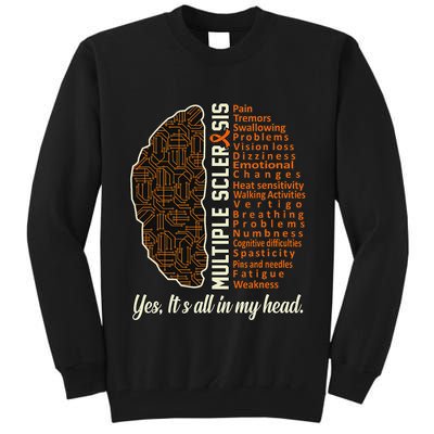 Multiple Sclerosis Facts Ms Awareness Support Graphic Tall Sweatshirt