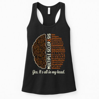 Multiple Sclerosis Facts Ms Awareness Support Graphic Womens Tank Top