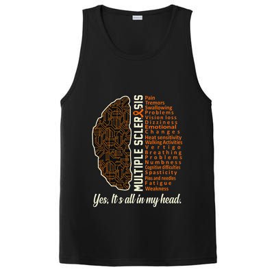 Multiple Sclerosis Facts Ms Awareness Support Graphic PosiCharge Competitor Tank