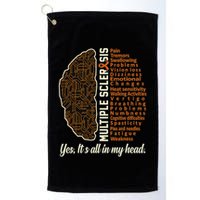 Multiple Sclerosis Facts Ms Awareness Support Graphic Golf Towel