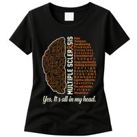 Multiple Sclerosis Facts Ms Awareness Support Graphic Womens T-Shirt