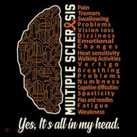 Multiple Sclerosis Facts Ms Awareness Support Graphic Zip Tote Bag