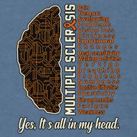 Multiple Sclerosis Facts Ms Awareness Support Graphic Garment-Dyed Sweatshirt