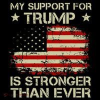 My Support For Trump Is Stronger Than Ever Drawstring Bag