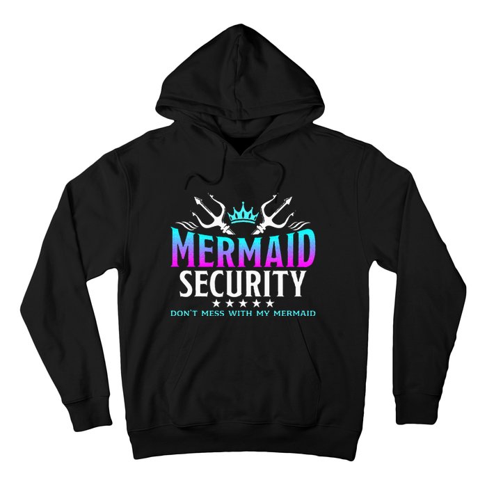 Mermaid Security Family Birthday Halloween Costume Hoodie