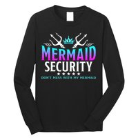 Mermaid Security Family Birthday Halloween Costume Long Sleeve Shirt