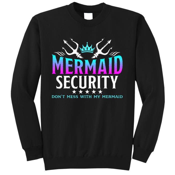 Mermaid Security Family Birthday Halloween Costume Sweatshirt