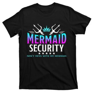 Mermaid Security Family Birthday Halloween Costume T-Shirt