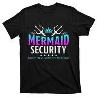 Mermaid Security Family Birthday Halloween Costume T-Shirt