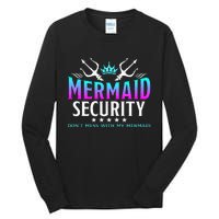 Mermaid Security Family Birthday Halloween Costume Tall Long Sleeve T-Shirt