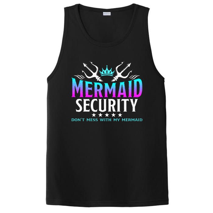 Mermaid Security Family Birthday Halloween Costume PosiCharge Competitor Tank