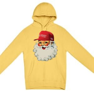 Maga Santa Funny Trump Christmas Premium Pullover Hoodie