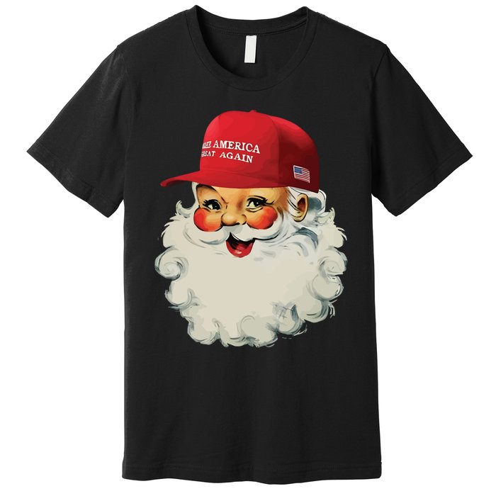 Maga Santa Funny Trump Christmas Premium T-Shirt