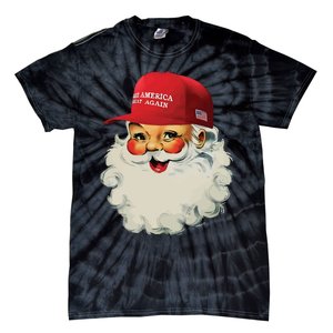 Maga Santa Funny Trump Christmas Tie-Dye T-Shirt