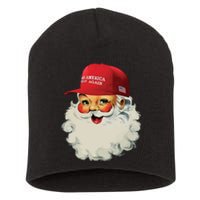 Maga Santa Funny Trump Christmas Short Acrylic Beanie