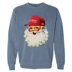 Maga Santa Funny Trump Christmas Garment-Dyed Sweatshirt