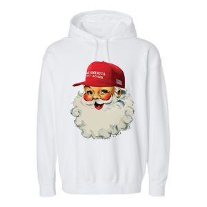 Maga Santa Funny Trump Christmas Garment-Dyed Fleece Hoodie