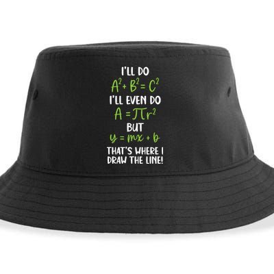 Math Saying Funny Math Joke Mathematician Sustainable Bucket Hat