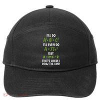 Math Saying Funny Math Joke Mathematician 7-Panel Snapback Hat