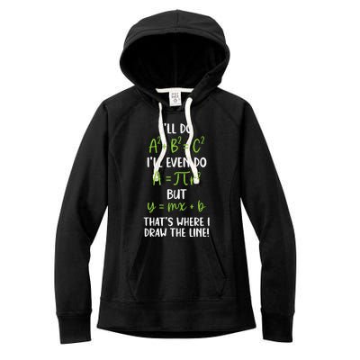 Math Saying Funny Math Joke Mathematician Women's Fleece Hoodie