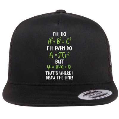 Math Saying Funny Math Joke Mathematician Flatbill Hat