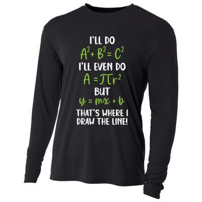 Math Saying Funny Math Joke Mathematician Cooling Performance Long Sleeve Crew
