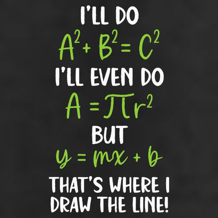 Math Saying Funny Math Joke Mathematician 25L Jumbo Tote
